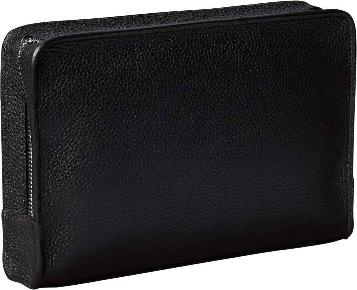 Calvin Klein Foil Emboss Pouch with Handle UB1 Black One Size