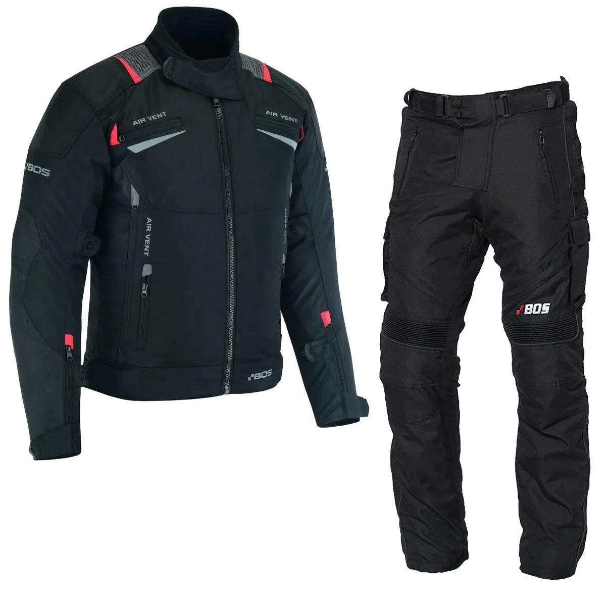Motorradkombi Herren 2-Teiler – Robuste Textil Motorradjacke und Hose mit Schutz,Motorradkombi Textil 2-Teilig,Motorrad Textilkombi Herren,