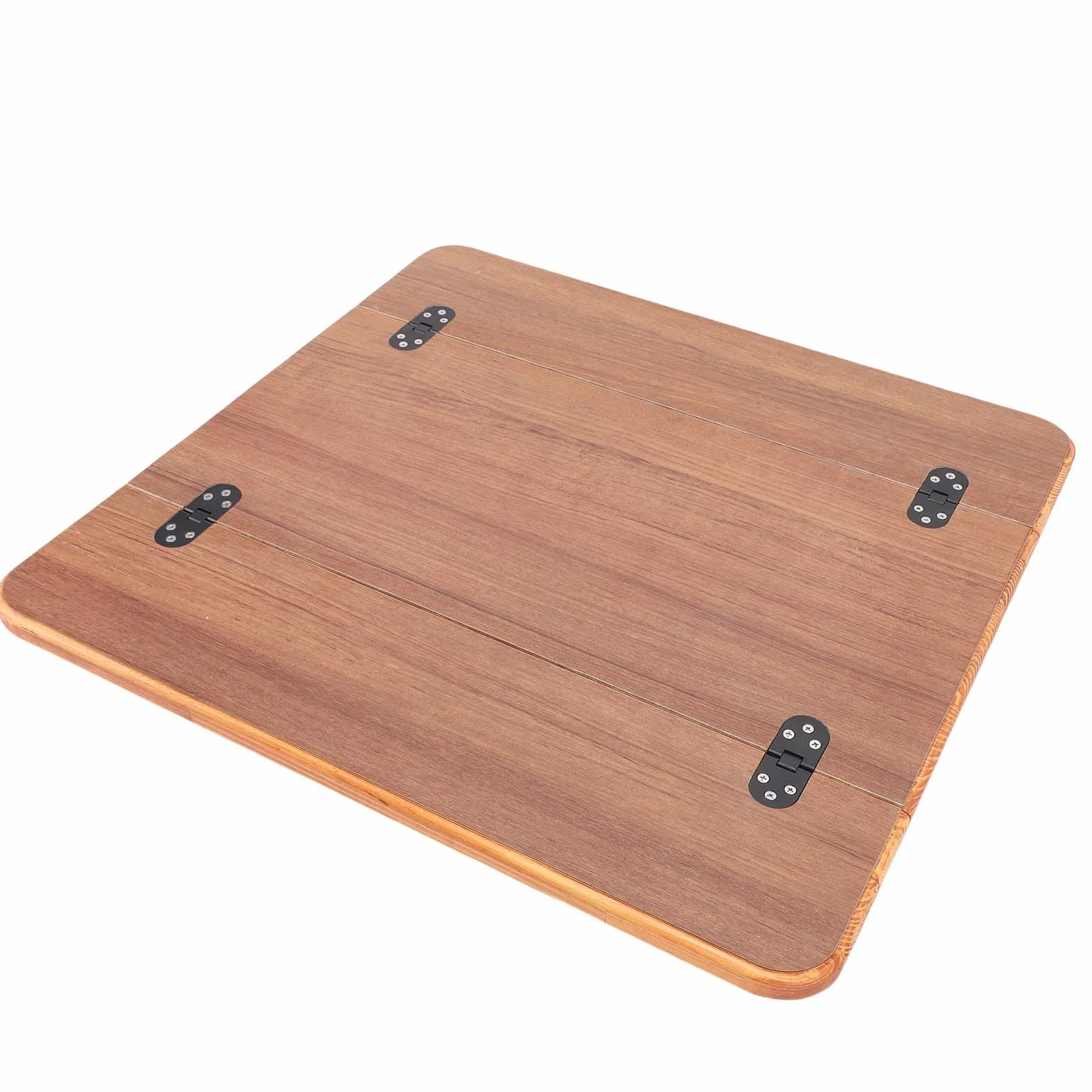 Haofy RV-Tischplatte massives Holz 595x580mm faltbar versiegelt mit Metallkante für Wohnmobile, Boote, Yachten für Essbereich, Arbeitsfläche, Outdoor-Küche