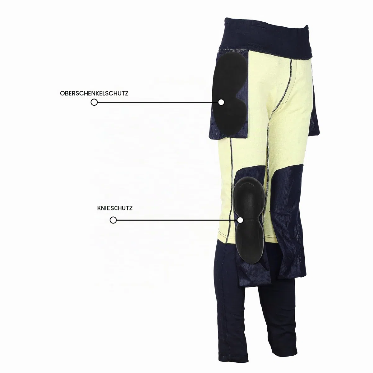 Bikers Gear Australia Damen Motorrad-Leggings mit Kevlar gefüttert, mit abnehmbarer CE-Protektoren.