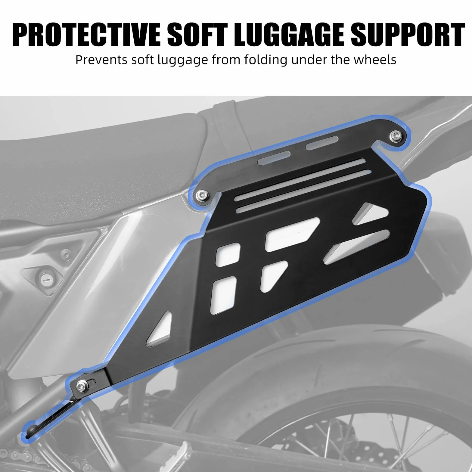 NICECNC Seitliche Packtaschen Stützrahmen Seitengepäckträger Kompatibel mit Yamaha Tenere 700 /XTZ700 XTZ07 2019 2020 2021 2022 2023 2024, Seitengepäck, Satteltaschenstütze, Schwarz