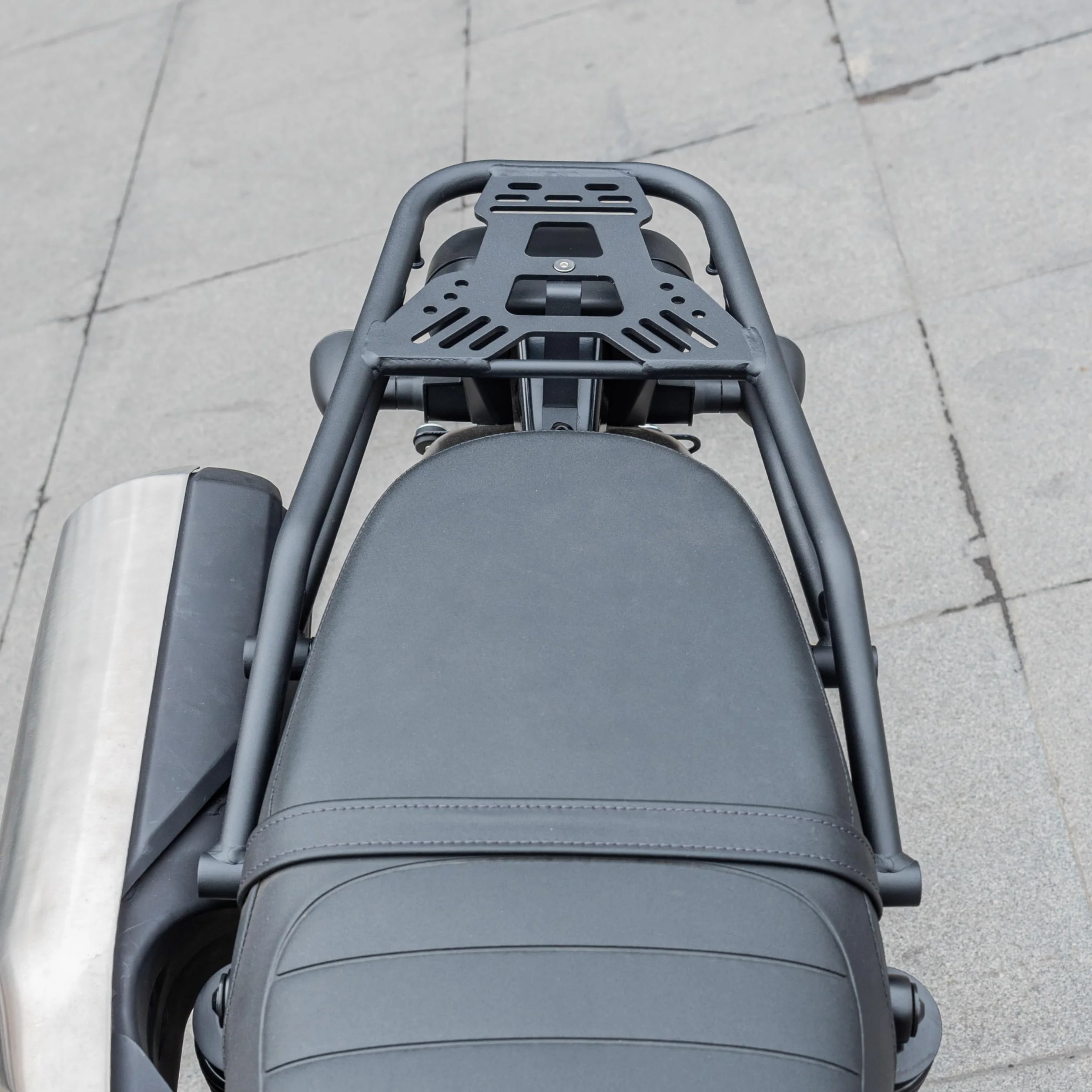Motorrad Stahl Heckgepäckträger-Stützregal kompatibel mit CL250 CL300 CL500 CL 250 300 SCL500 2023 2024, Frachtträgerhalterung Topcase-Verlängerungsplatte Heckträger
