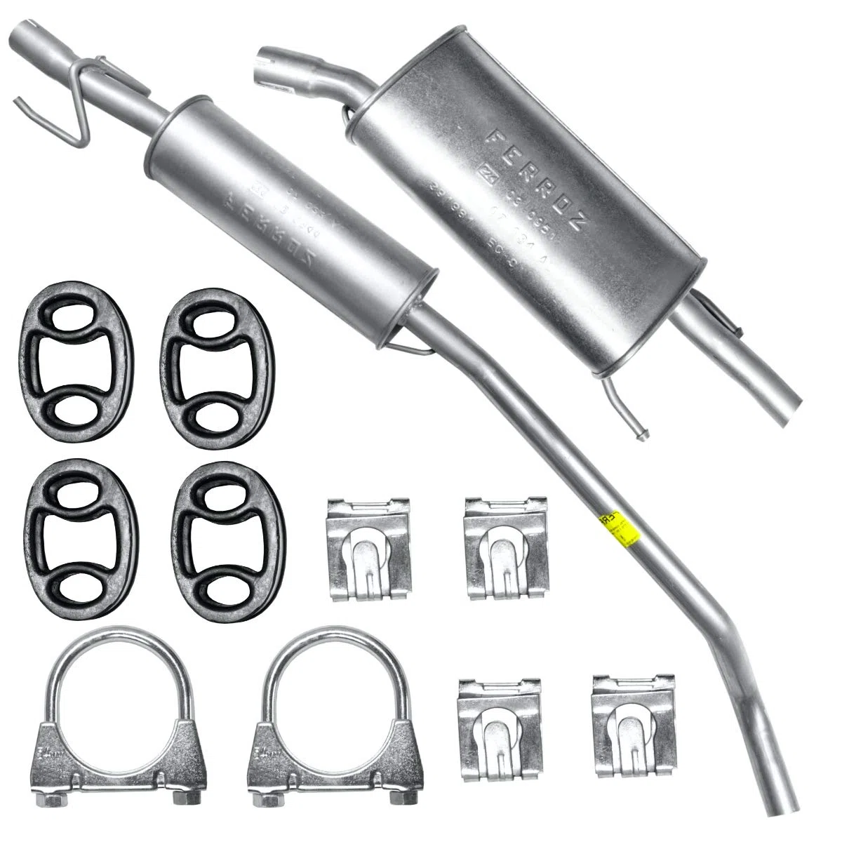 Schalldämpferset Auspuffanlage Auspuff für Opel Corsa B 1.2i 1.2i 16V 1.4i 1.4i 16V 1.6 16V GSI 1.5 D 1.5 TD 1.7 D