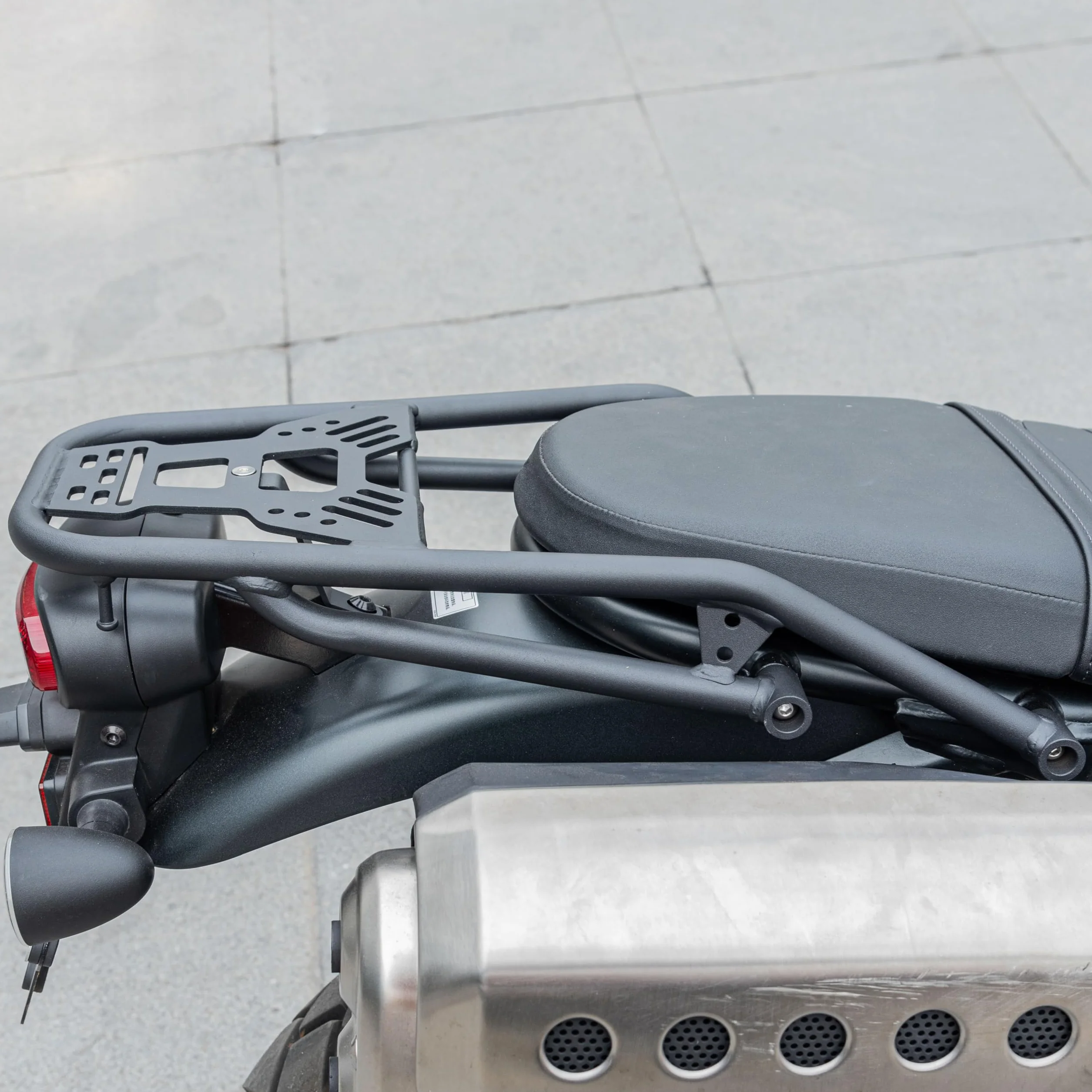 Motorrad Stahl Heckgepäckträger-Stützregal kompatibel mit CL250 CL300 CL500 CL 250 300 SCL500 2023 2024, Frachtträgerhalterung Topcase-Verlängerungsplatte Heckträger