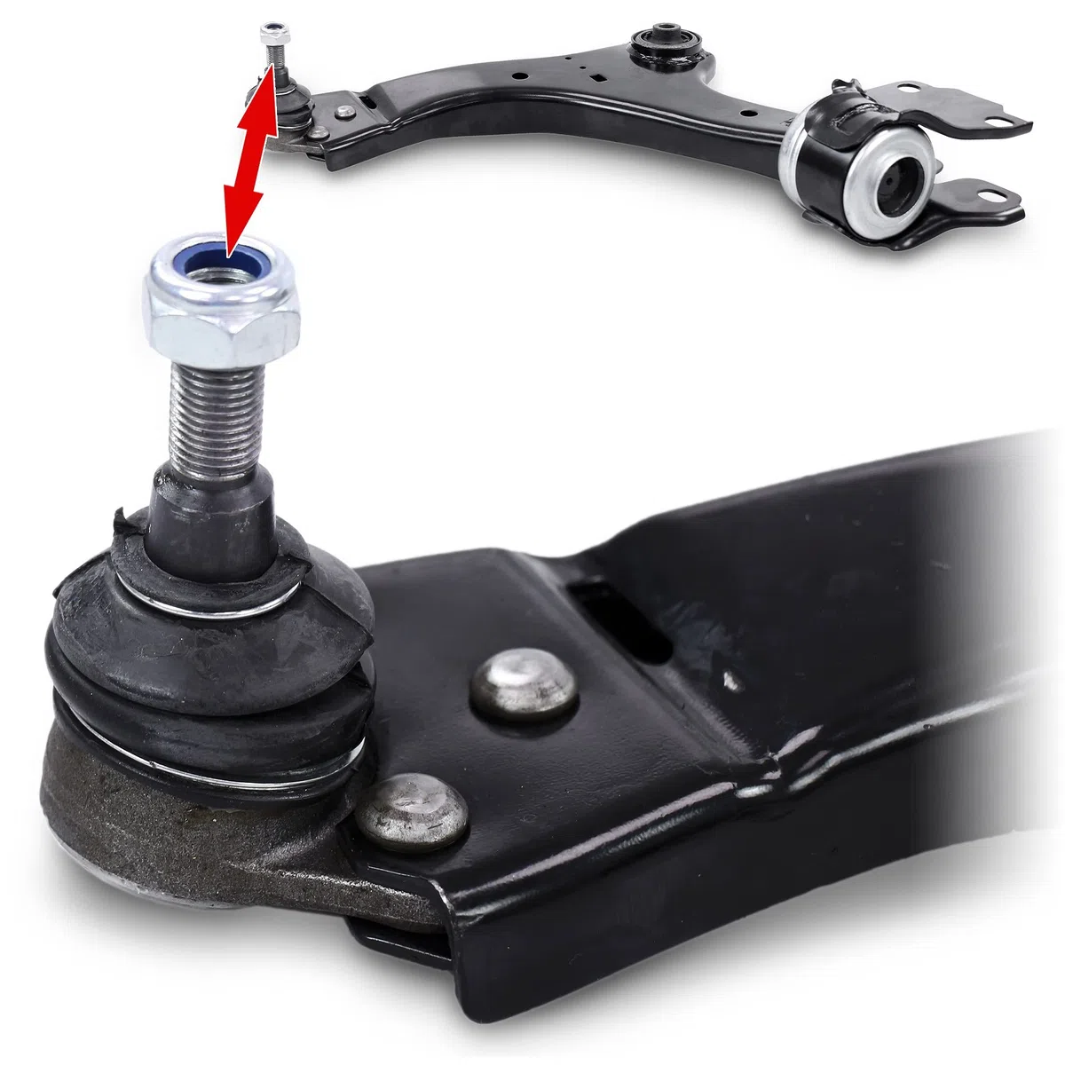 ATEC Germany 2x Querlenker Vorderachse vorne unten links & rechts, 2x Koppelstange vorne