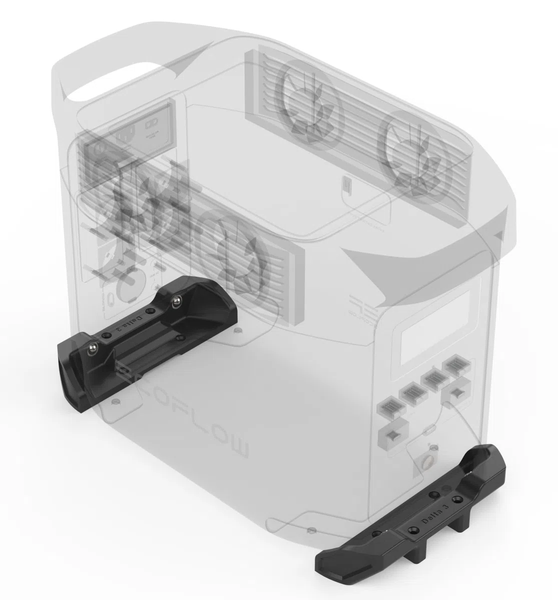 Halterung passend für Ecoflow Delta 3 MAX & MAX Plus | Wohnwagen,Wohnmobil, Boot & Zuhause