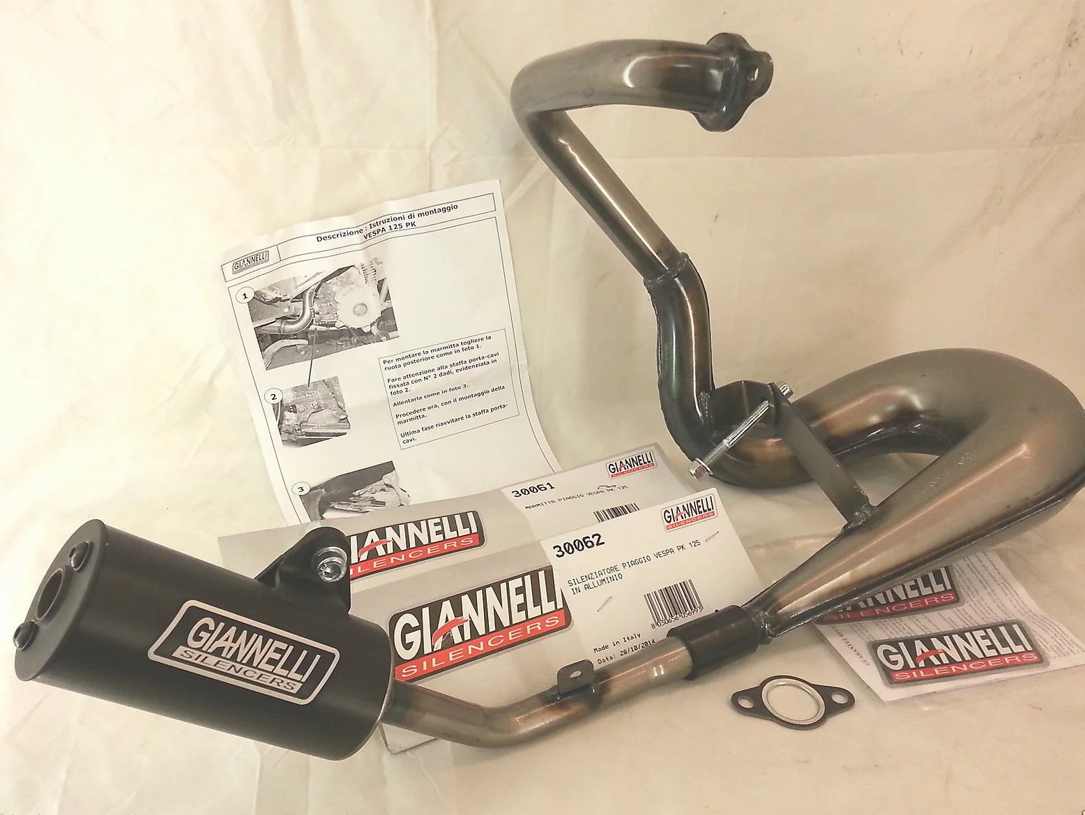 GIANNELLI PIAGGIO VESPA 125 PK XL ETS Exhaust