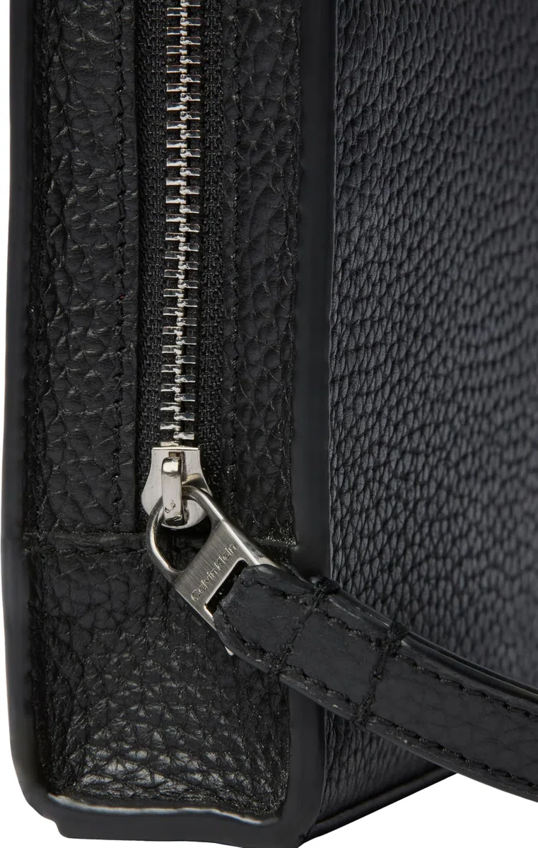 Calvin Klein Foil Emboss Pouch with Handle UB1 Black One Size