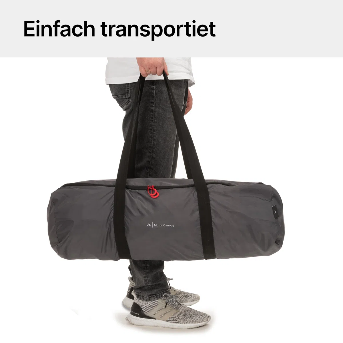qeedo Motor Canopy Bus - Stabiles Vorzelt mit UV-Schutz (UV80) & Dark-Coating - Passt für Bus, Van und Wohnmobil, Verschiedene Montage-Möglichkeiten, Anbau mit 5 und 7 mm Dual-Keder