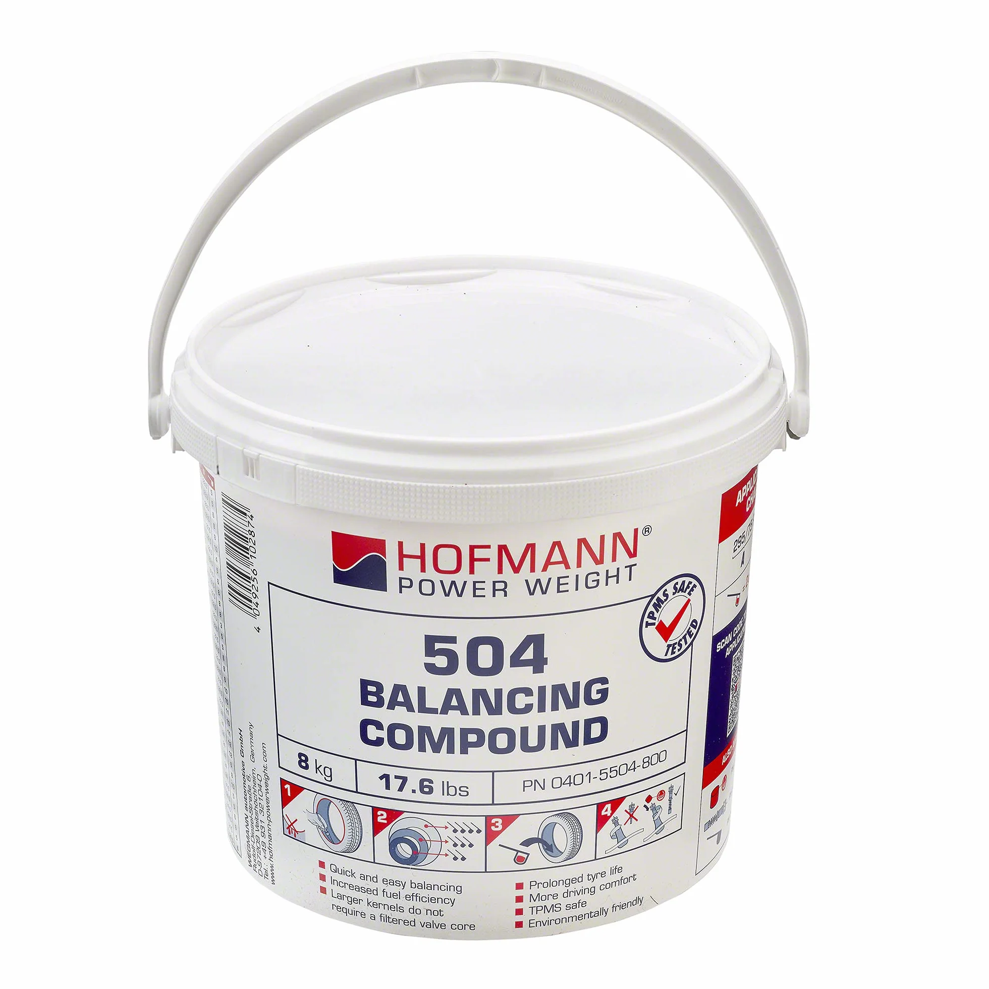 Hofmann Power Weight 04015504800 - Auswuchtpulver TYP 504, 8 Kg, 1 Stück