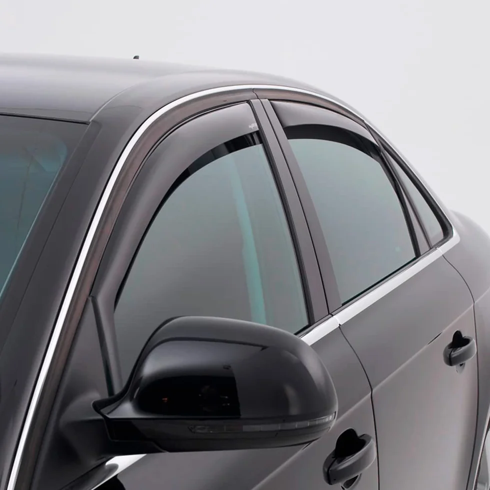 ClimAir Windabweiser Schwarz kompatibel mit Dacia Sandero/Stepway III 2021-