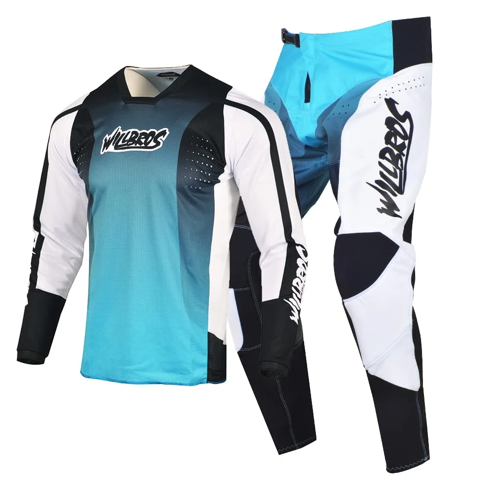 Motocross Jersey Hose Combo Herren MX Getriebe Set Dirt Bike Offroad Reiten Rennbekleidung Erwachsener Rennsport