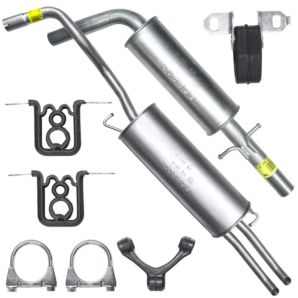 Adamot Schalldämpferset Auspuffanlage Auspuff für VW Bora 1J2 Golf 4 IV Variant 1.4i 16V 1.6i 1.6i 16V 1.6i 1.9 Sdi