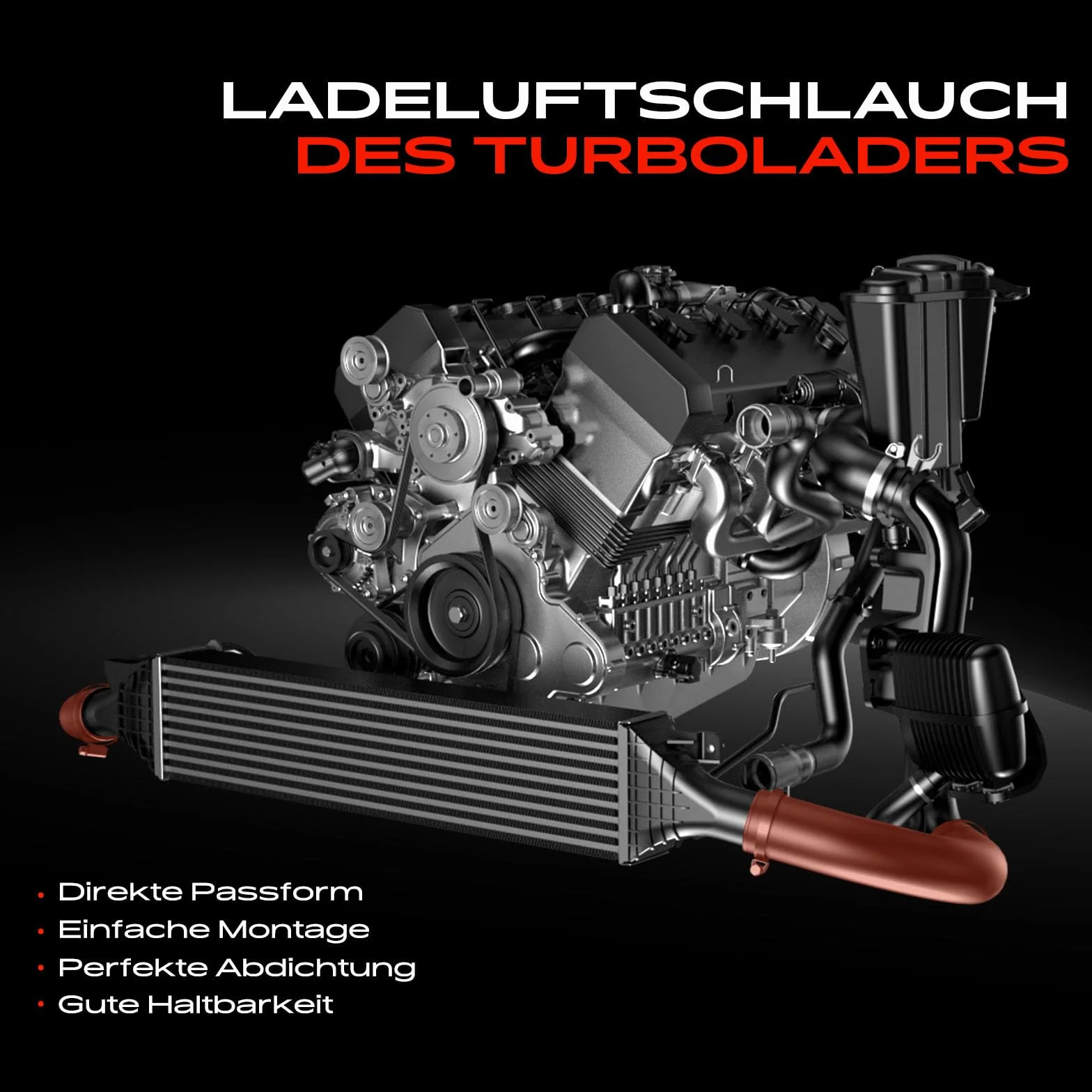Frankberg Ladeluftschlauch Turboschlauch Links Kompatibel C-Klasse W204 C180 C200 C220 C250 2008-2014 E-Klasse W212 E200 E220 E250 2009-2016