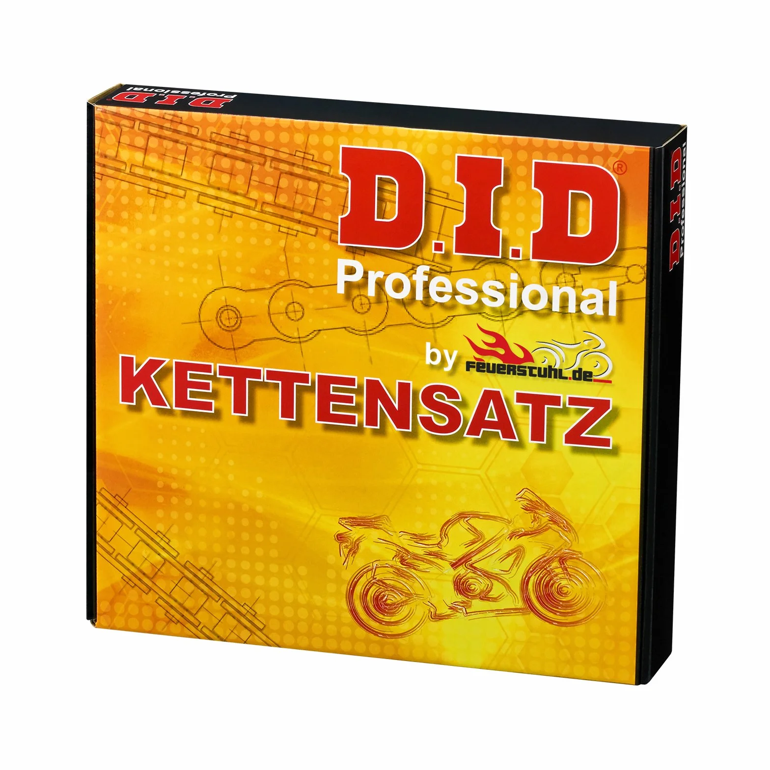 Kettensatz Yamaha XTZ 750 Super Tenere, 1989-1997, 3LD, 3WM, DID X-Ring (VX2 gold) extra verstärkt