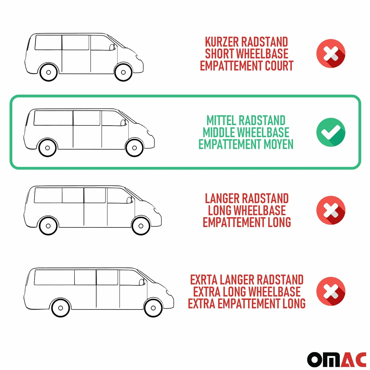 OMAC Trittbretter Seitenschweller kompatibel mit FIAT Ducato 2006-2026 L2 Aluminium Schwarz Grau