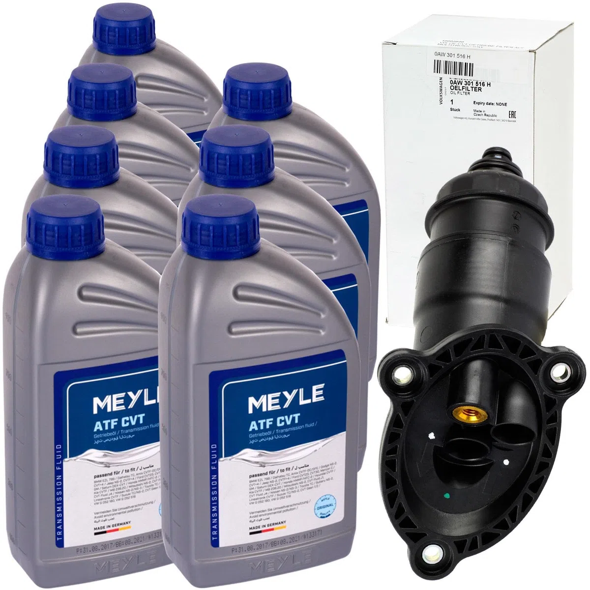 BandelOne enthält Getriebeölfilter+7L Meyle Öl für A4 A6 Multitronic 0AW301516H