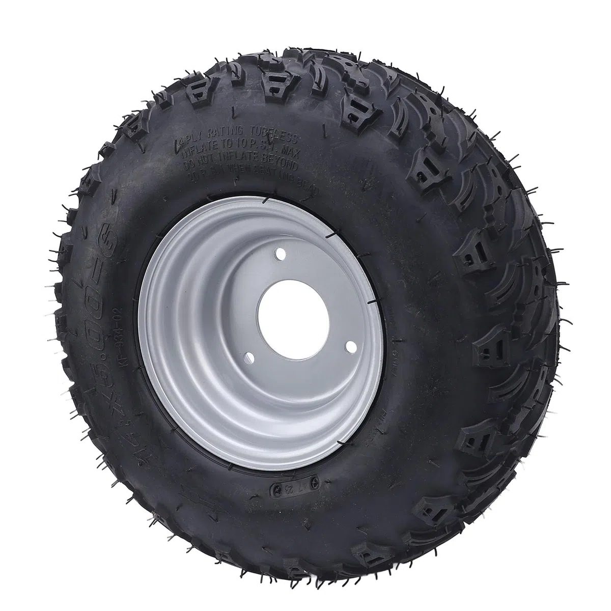14x5.006 Tubeless -Reifen mit Hub, Verbesserter Off -Straßenhandhabung, Ideal für den ATV UTV Quad Golfwagen, Passt 6 -Zoll