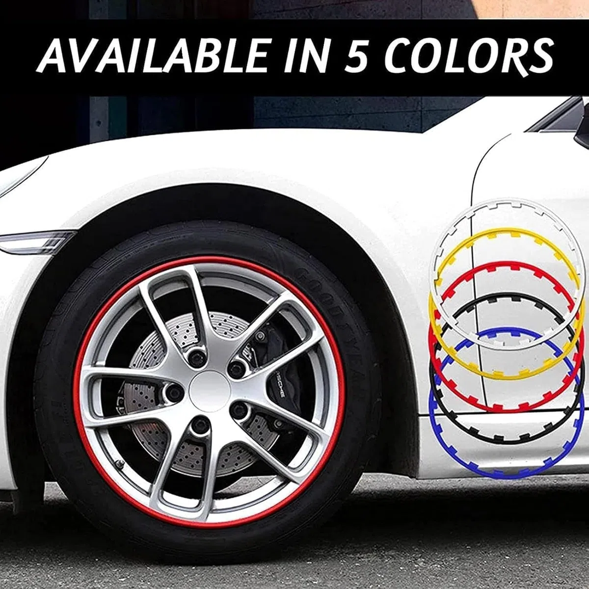 Felgenring FüR Autos, Felgenschutzstreifen FüR Autos, Dekorstreifen Aus Nylon, Reifenschutz, Felgenschutz FüR Alle Autos, 16-21 Zoll, VerschleißFest, Langlebig