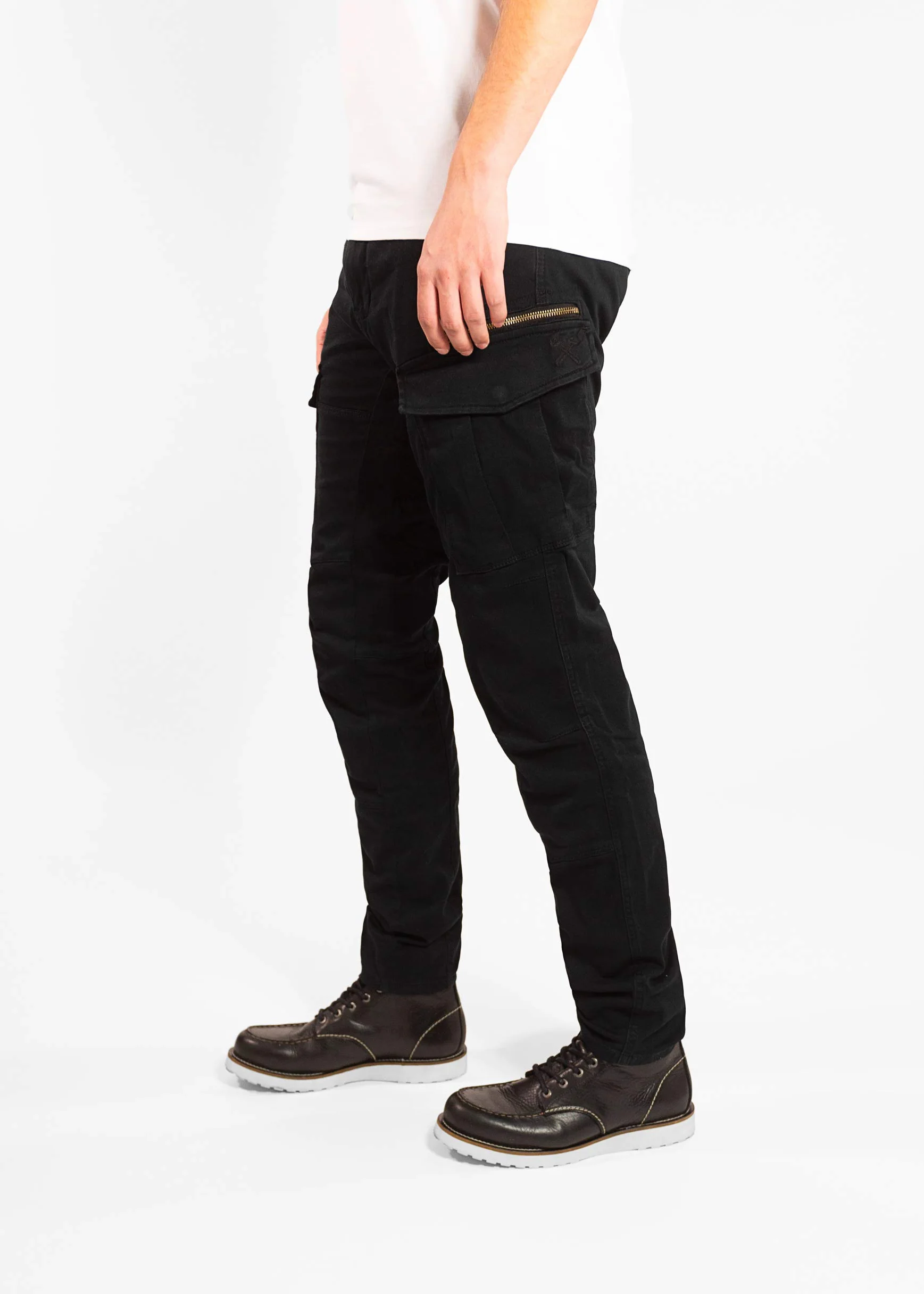John Doe Stroker Cargo XTM | Motorradhose | XTM | Atmungsaktiv | Motorrad Cargo Hose | Hose mit Seitentaschen | Protektoren sind enthalten
