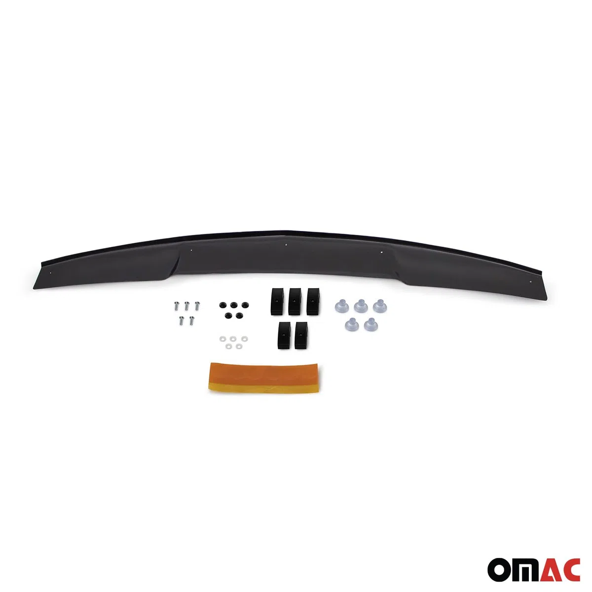OMAC Motorhaube Deflektor Insektenschutz kompatibel mit Mitsubishi L200 2006-2015 Dunkel