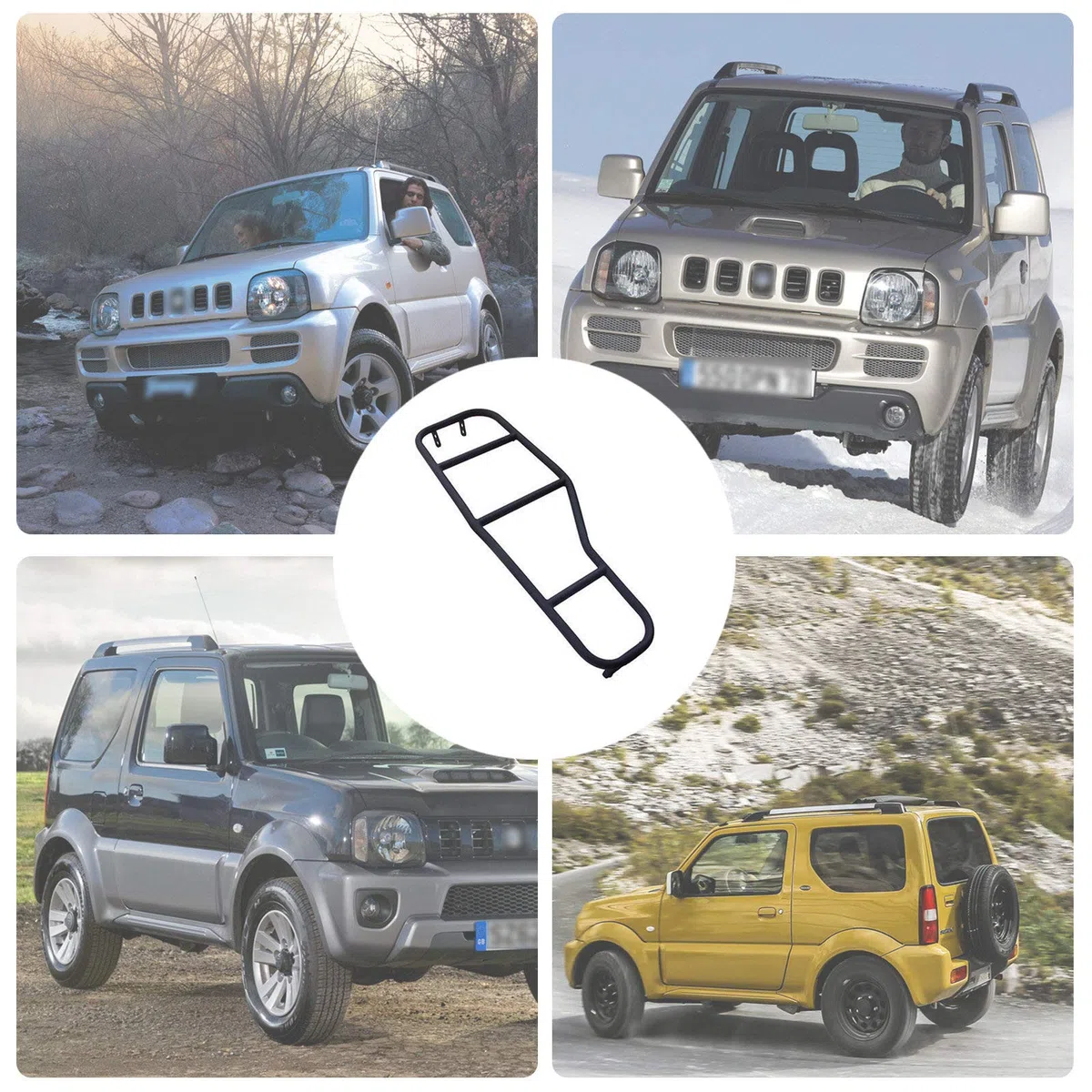 Hintertürleiter Passend Für J-i-m-n-y # Jb43 2007~2018,Alloy Heckklappenleiter Auto Modifikation Zubehör