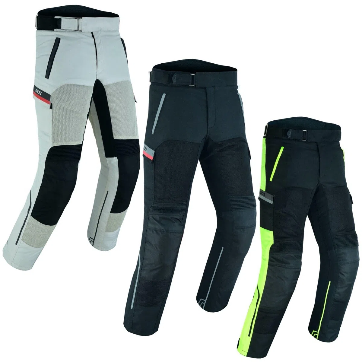Herren Motorradhose mit Protektoren – wasserdichte Kombihose mit herausnehmbarem Futter,Motorrad Sommer Textil Hose Ventilated