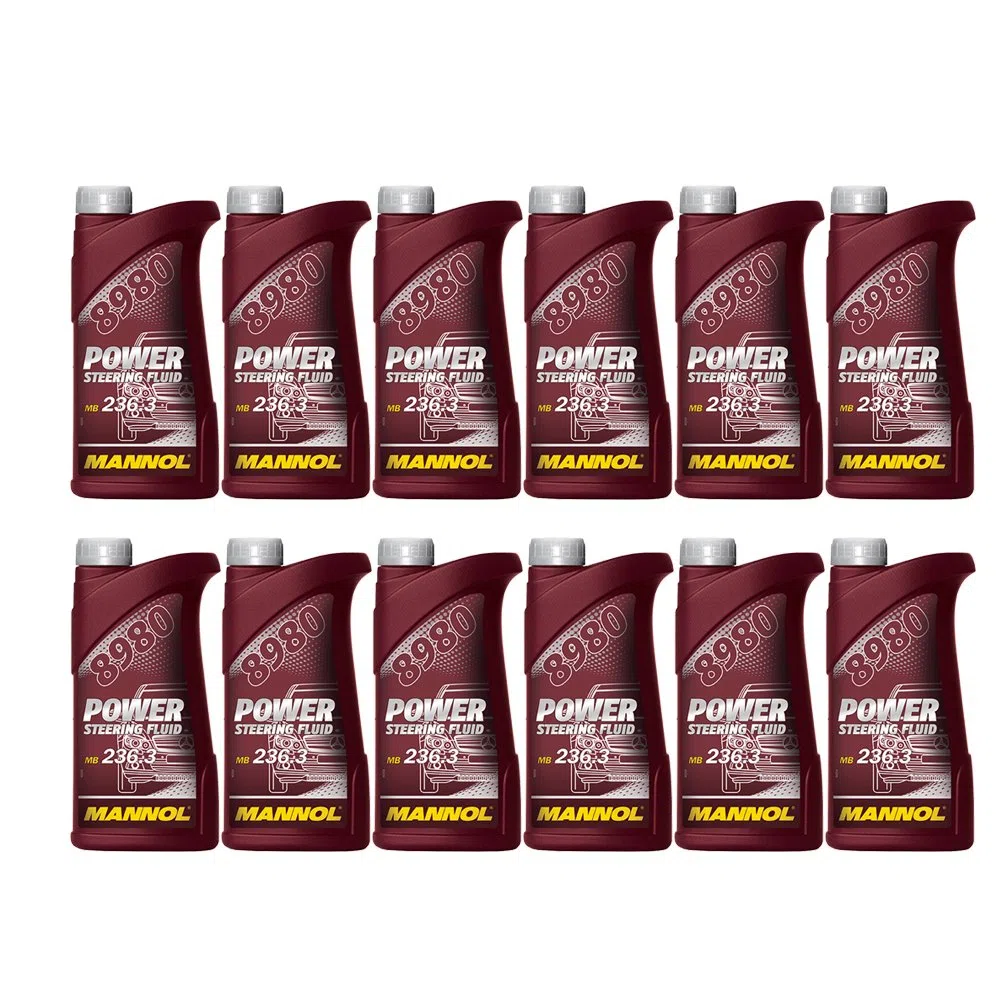 MANNOL 8980 Power Steering Fluid 236.3 12x500ml Gelb/Braun