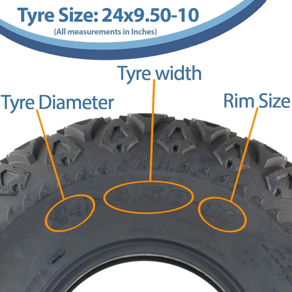 24x9.50-10 Utility ATV Gator Reifen P3026 Gras 6-lagig Tubeless Journey 240/75-10
