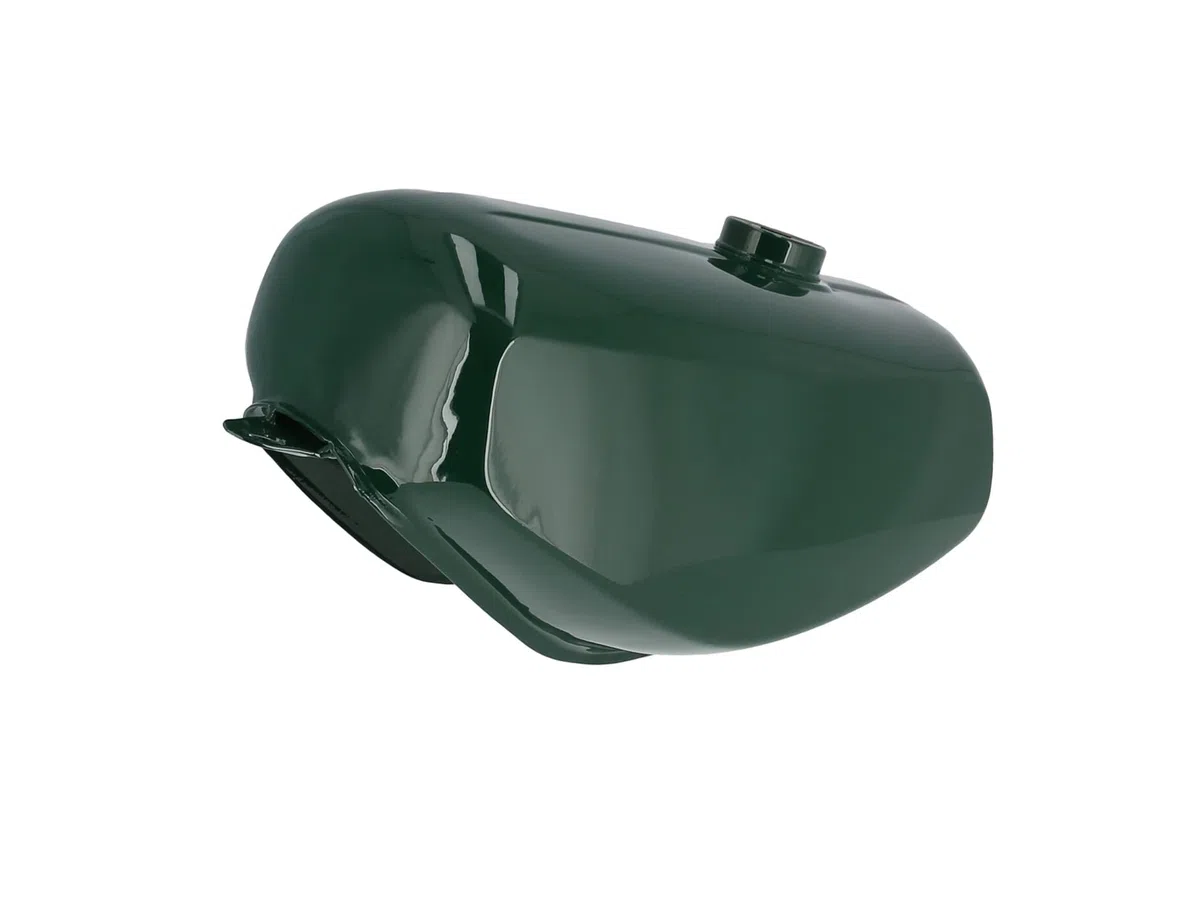 Set: Tank + Seitendeckel Enduro, Grün RAL 6005 - für Simson S51E, S70E