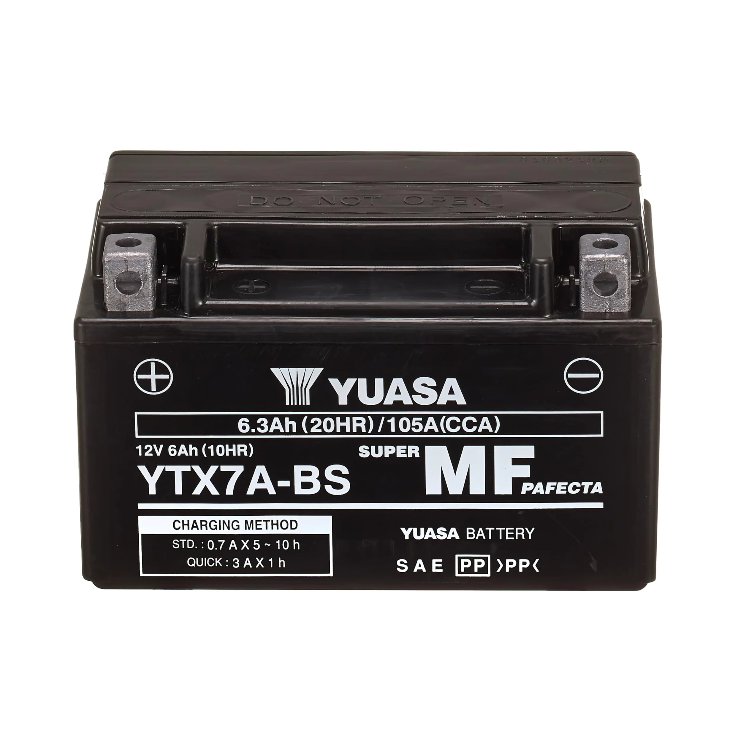 Yuasa YTX7A 12V 105 CCA Wartungsfreie AGM VRLA-Motorradbatterie