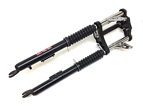 Gabel Federgabel komplett Schwarz passend für Tomos A35 Mofa Moped Mokick – Länge 630mm