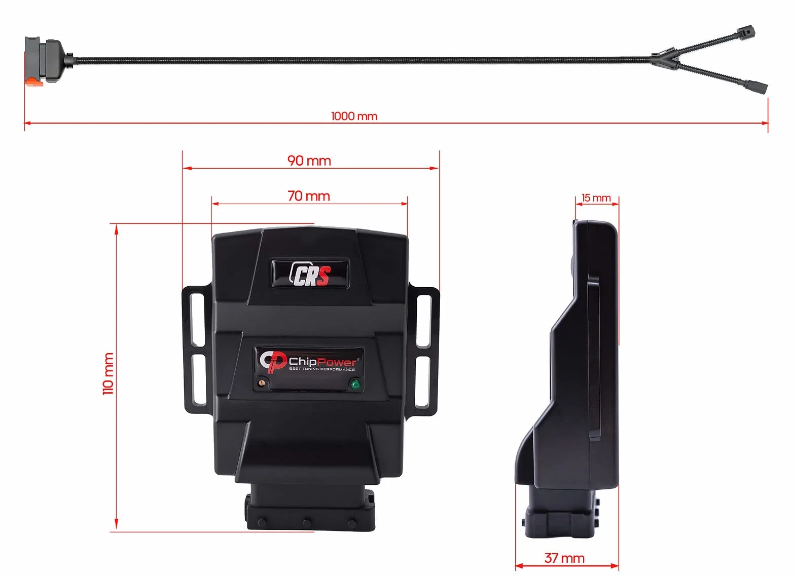 Chiptuning CRS für Ford Transit '06 2.2 TDCi 115 PS 2006-2014 ChipPower Benzin Mehr Leistung Tuning Box
