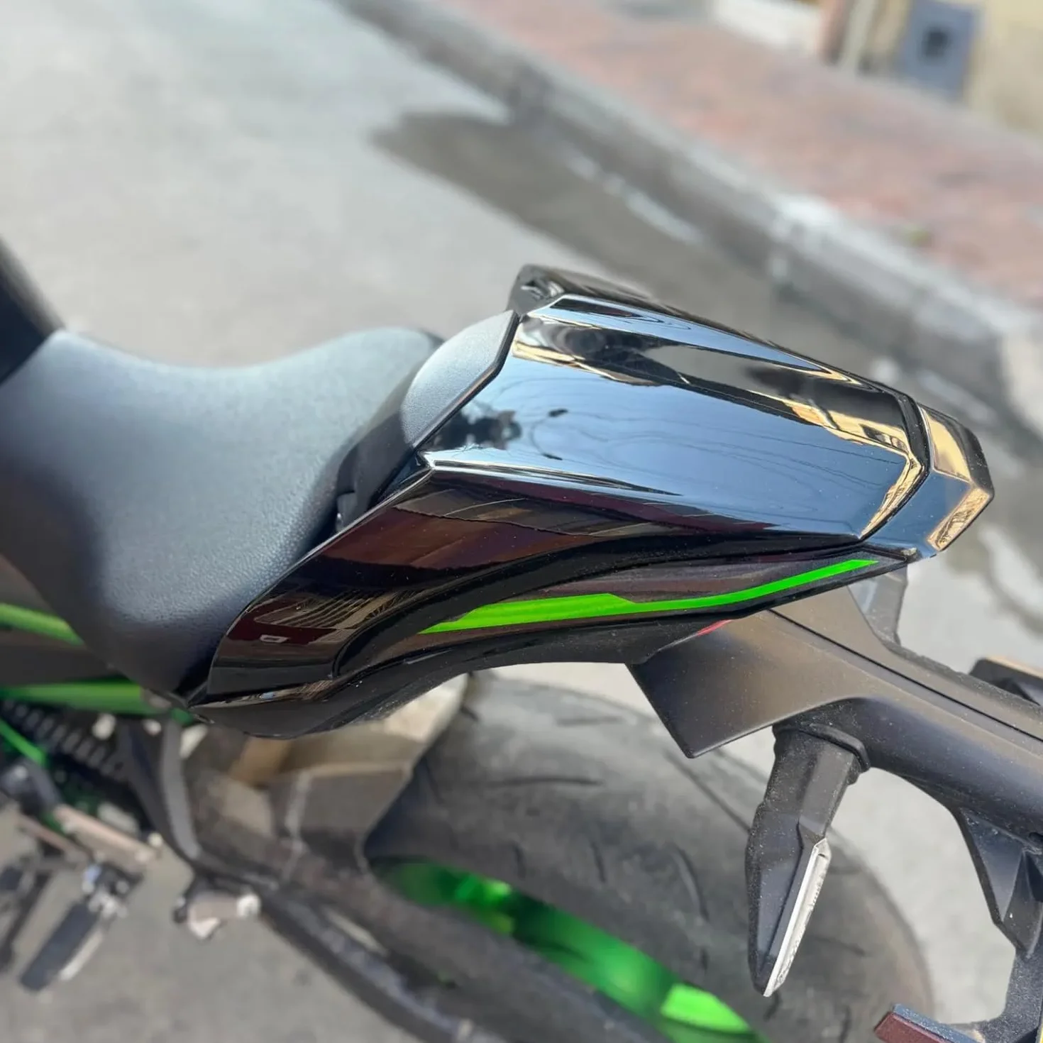 Motorrad Soziusabdeckung Sitzkappe für Z900 ABS Z 900 SE 2017-2024 Schwarz