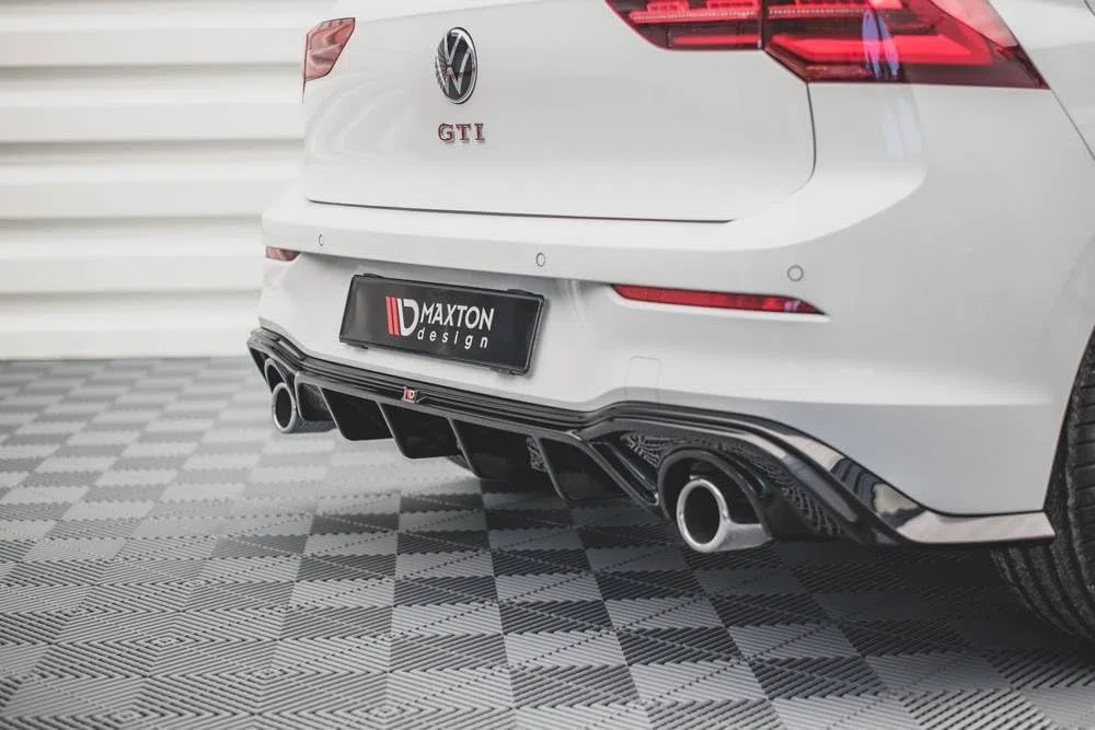 Maxton Design Heckdiffusor V.2 für VW Golf 8 GTI/GTD/GTE/R-Line 2020-2026 Hochglanz schwarz