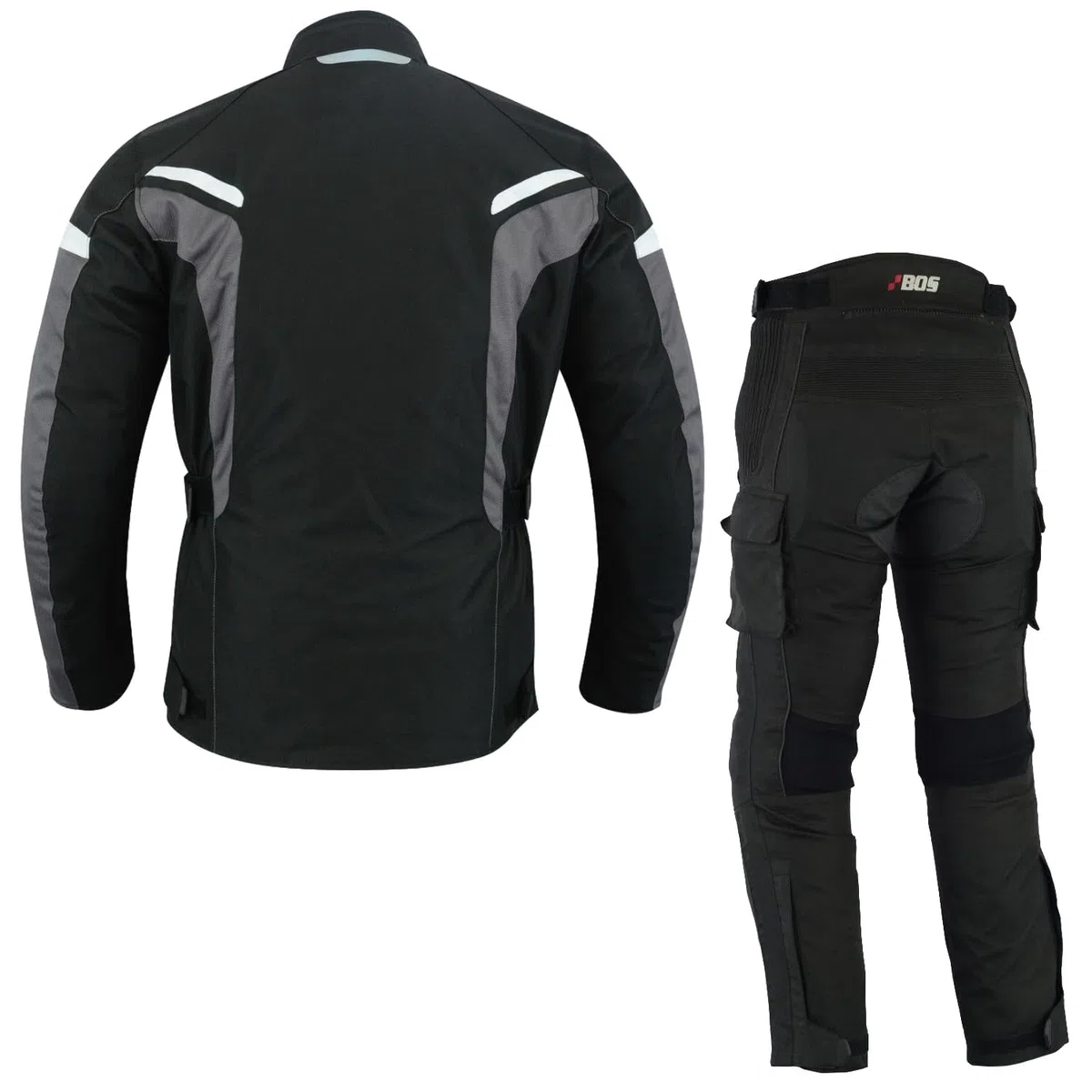 Motorradkombi Herren 2-teilig – Textil Anzug mit herausnehmbarem Thermofutter & Protektoren, Wasserdichte Jacke und Hose