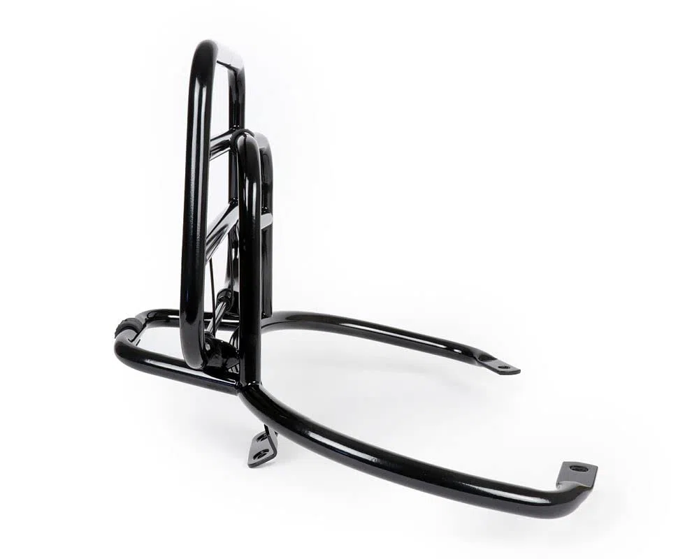 MOTONOSTRA Gepäckträger schwarz glanz klappbar hinten kompatibel Vespa GT GTL GTV GTS Super GT60 125 200 250 300