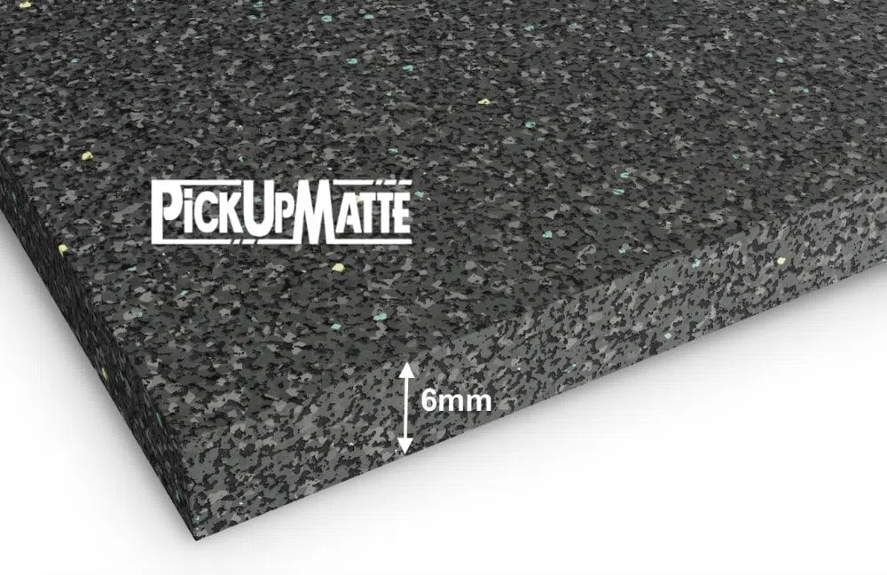 PICKUPMATTE – Antirutschmatte für Ford Ranger 2023+ (New Generation) – 6 mm extrem rutschfest – passgenauer Ladeflächenschutz – sicherer Halt im – 6 mm – passgenauer Ladeflächenschutz