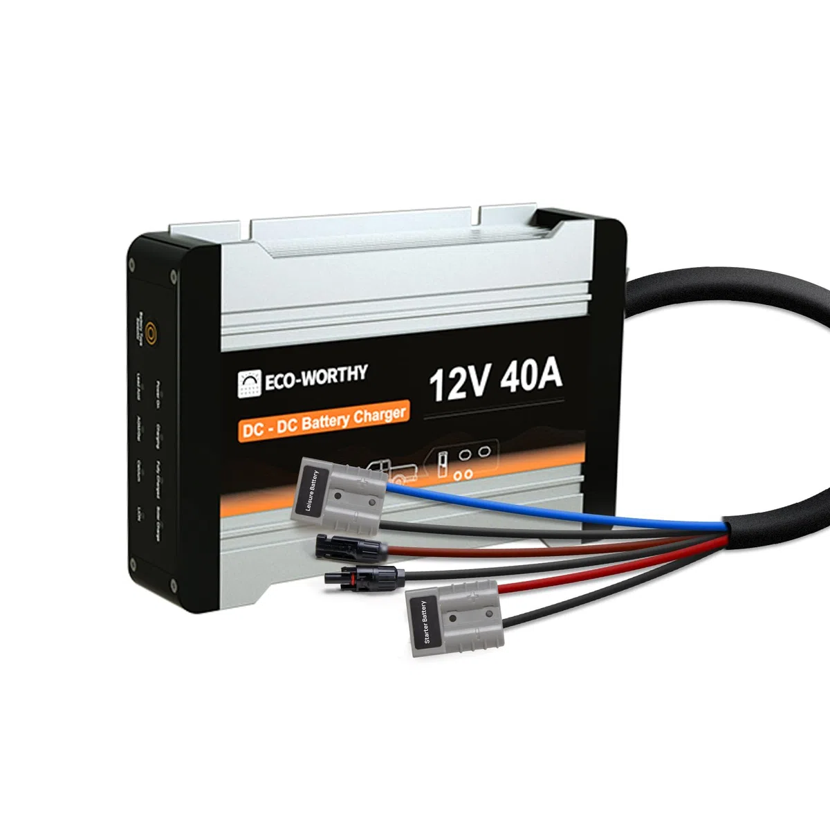 ECO-WORTHY Ladebooster 12V 40A DC-DC Batterieladegerät für LiFePO4 Batterie,Gel, Ladebooster für Wohnmobilen, Wohnwagen