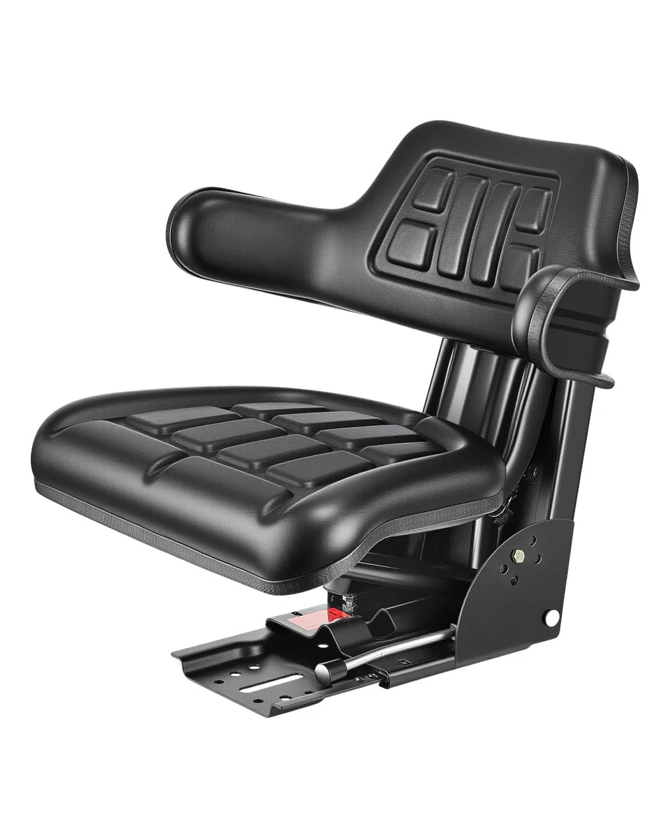 VEVOR Universal Gabelstaplersitz 61x51x51 cm Traktorsitz PVC-Kunstleder Polyurethanschaum