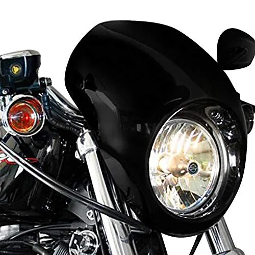 Scheinwerfer Frontmaske für Harley Davidson Dyna Super Glide 95-04 schwarz