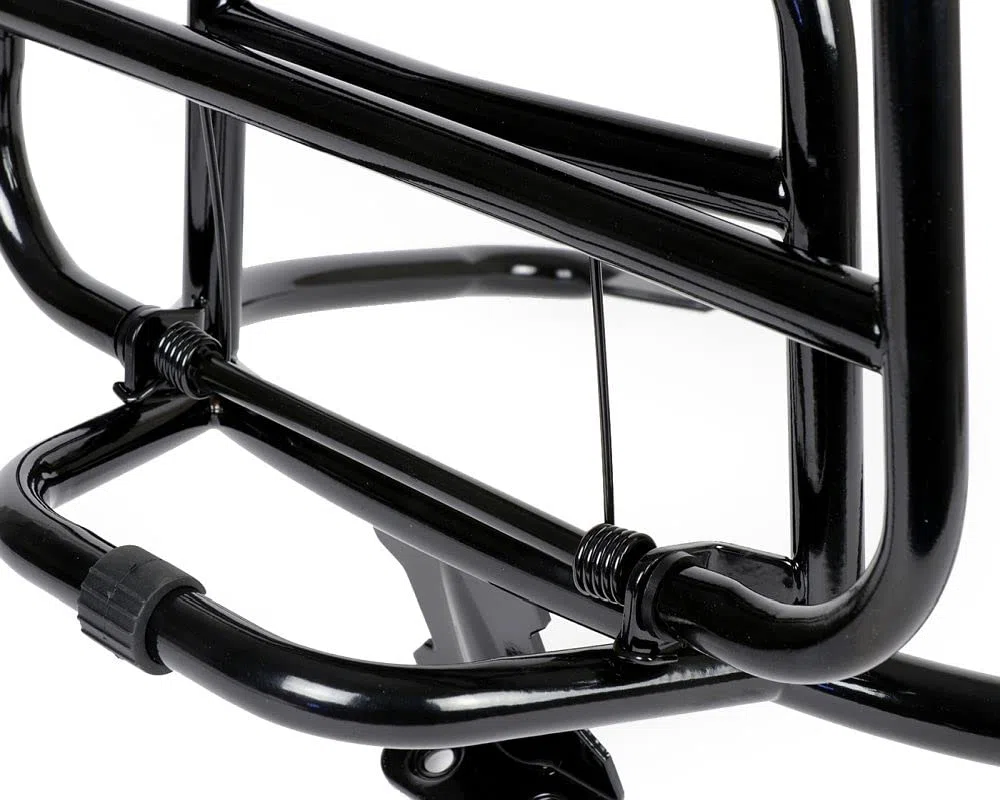 MOTONOSTRA Gepäckträger schwarz glanz klappbar hinten kompatibel Vespa GT GTL GTV GTS Super GT60 125 200 250 300
