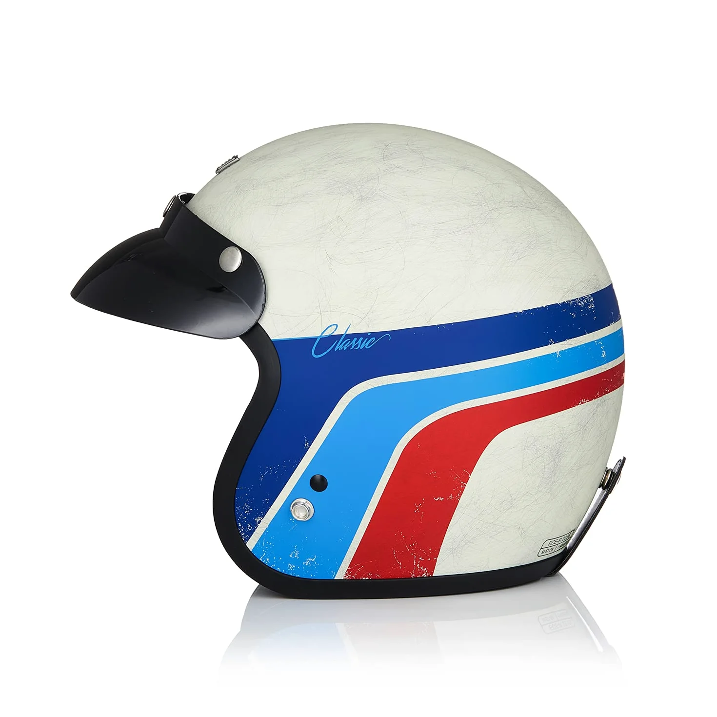 ORIGINE Motorradhelm Jethelm Vintage Rollerhelm Retro ECE-Zertifizierung