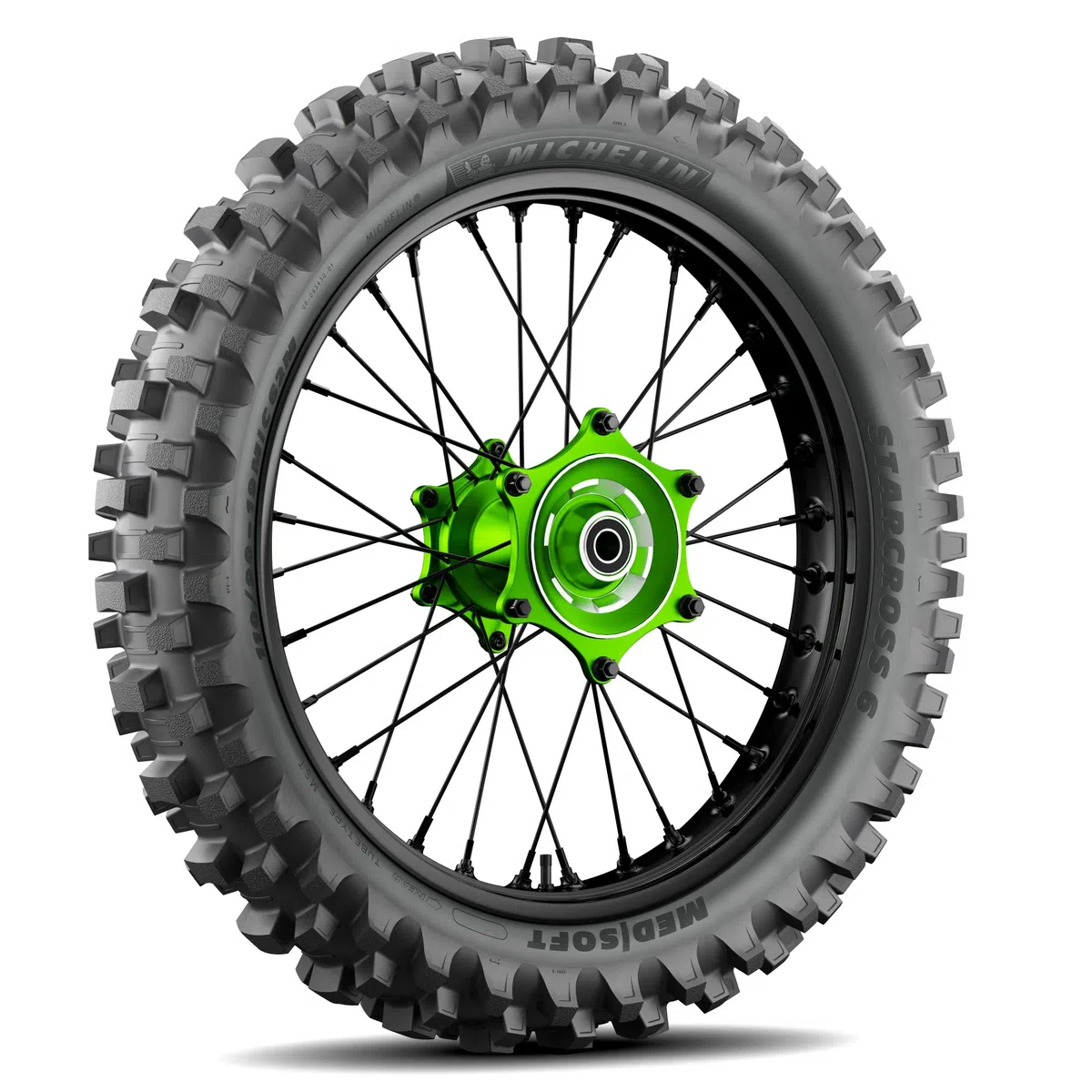 MICHELIN STARCROSS 6 MEDIUM SOFT 120/80-19 63M Rückseite Reifen