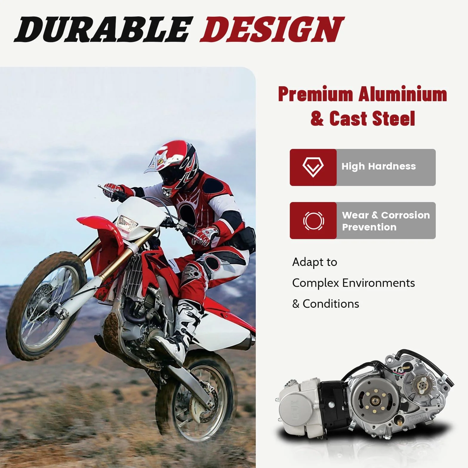 125ccm 4 Takt Motor Einzelzylinder mit Pedalstart CDI Zündung 4 Gang Dirt Bike Engine für ATV Go-Kart