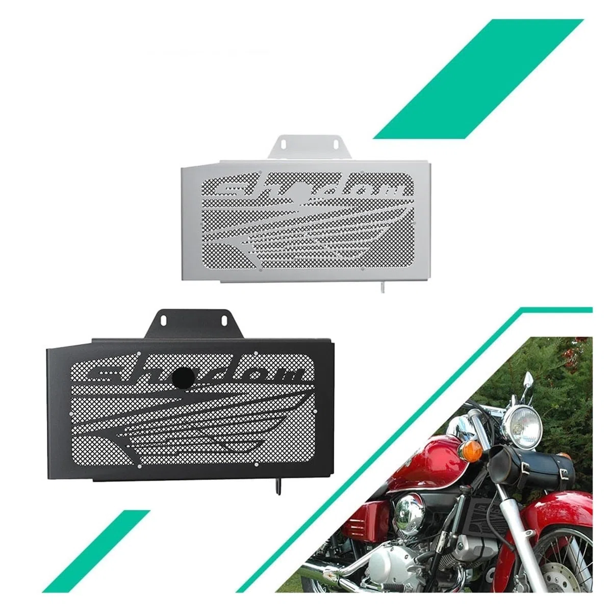 Motorrad Schutzgitter Kühlergrill Für Ho&nda VT 125 Shadow Vt125 1999-2007 2006 Kühlergrill Schutz Abdeckung Schutz Motorrad Zubehör Wasser Tank Schutz