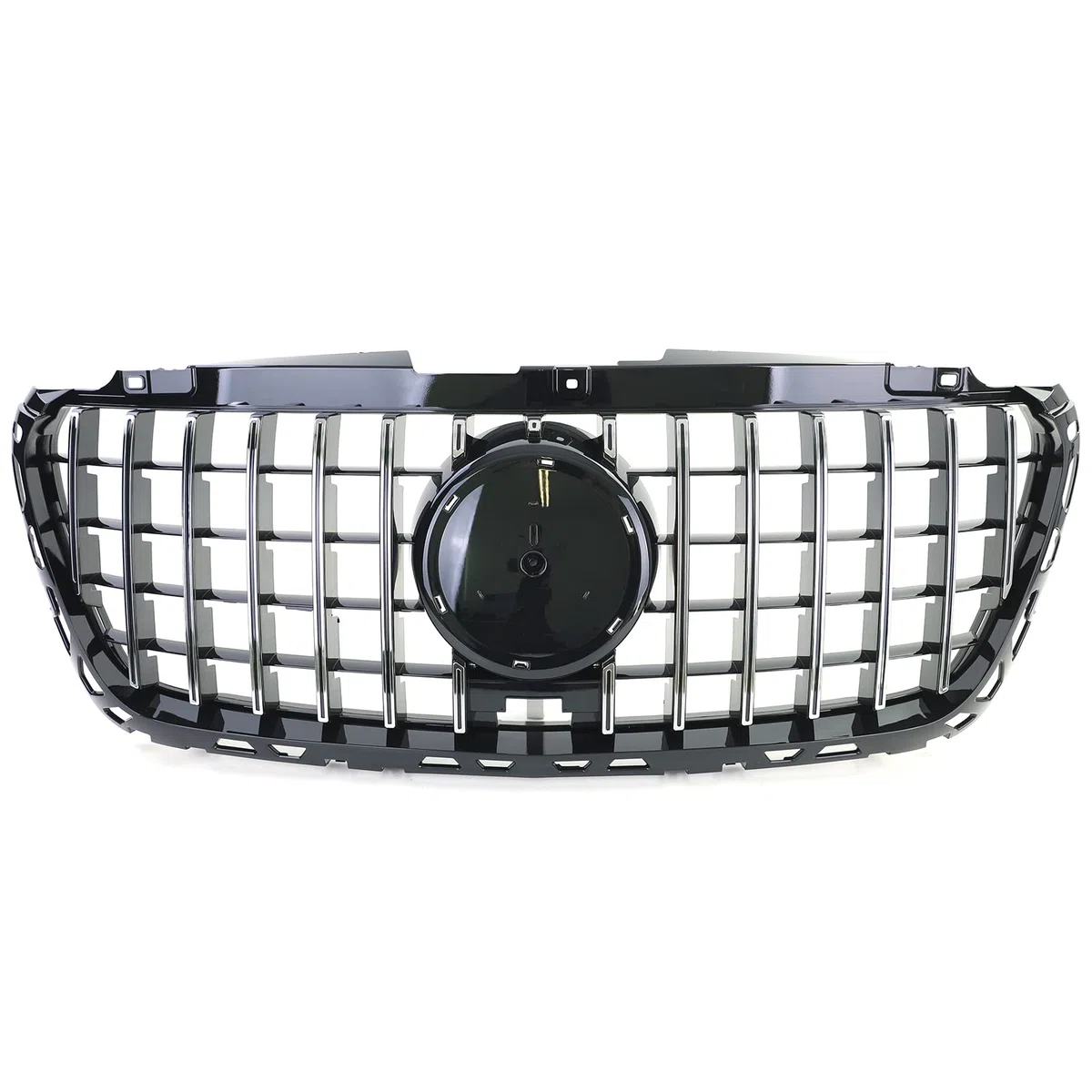 Sport Kühlergrill Schwarz Glanz Chrom für Mercedes Sprinter W907 910 ab 18