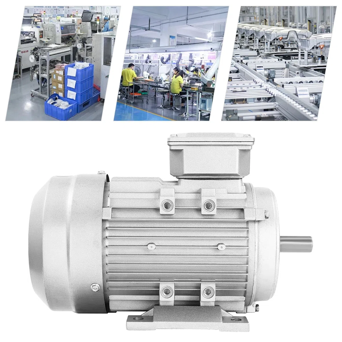 Elektromotor 1.1kW 380V Dreiphasen-Motor 1405U/min Schaftdurchmesser 19mm reine Kupferspule