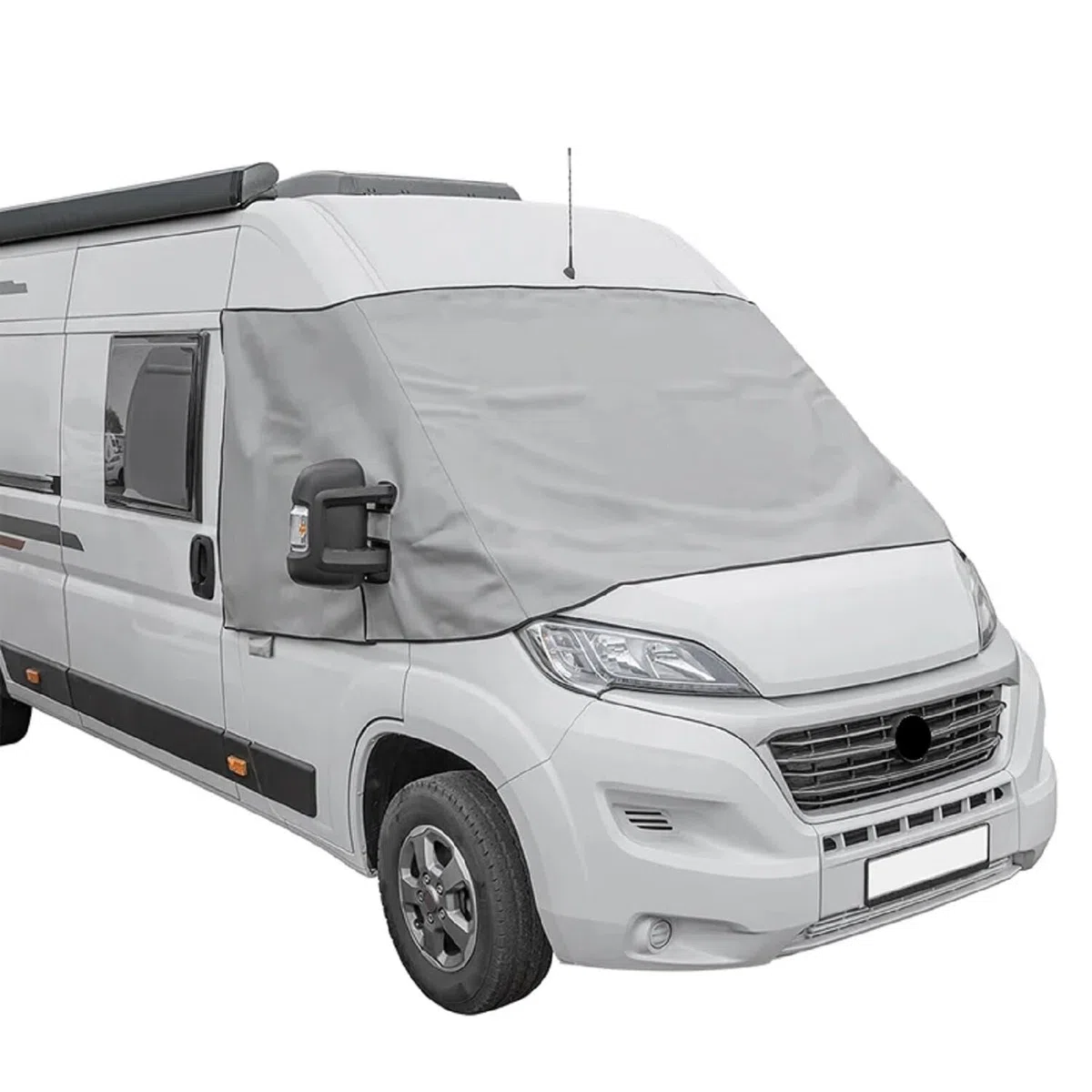 Preiswert&Gut Frontscheibenabdeckung kompatibel für FIAT Ducato X290 Weiß,Grau Wohnmobil UVSchutz (Grau) | Weiß,Grau verfügbar, UV-Schutz, Kompatibel mit X290