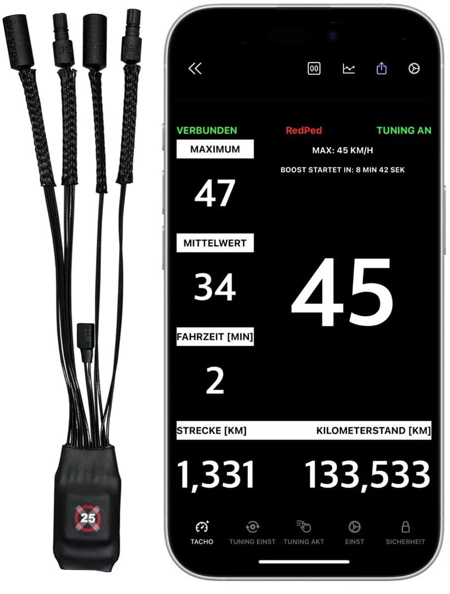 für Bosch Smart System BES3 Gen4 E-Bike Tuning Chip mit App (Nicht Felgen/Ventilmagnet) eBike